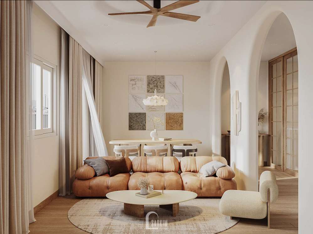 Thiết Kế Nội Thất Nhà Ở 2 Tầng- Ba Đình